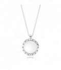 COLLAR LOCKET PLATA CRISTAL 590530-75