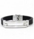 PULSERA ACERO Y CAUCHO AD0313