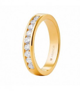 ANILLO CON 9 DIAMANTES CORTE BRILLANTE 74A0051