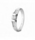 ANILLO ORO BLANCO Y 9 DIAMANTES 0,42CT 74B0046