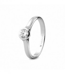 ANILLO ORO BLANCO CON 1 DIAMANTE 0,34CT 74B0043