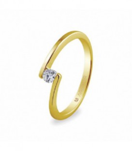 ANILLO 1 DIAMANTE TALLA BRILLANTE 0.10CT 74A0013