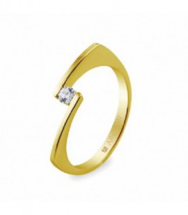 ANILLO 1 DIAMANTE TALLA BRILLANTE 0.10C 74A0014