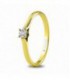 ANILLO ORO AMARILLO CON 1 DIAMANTE 0.05C 74A0502