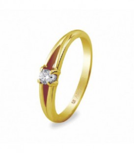 ANILLO 1 DIAMANTE TALLA BRILLANTE 0.10CT 74A0001