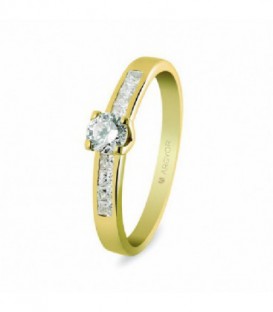 ANILLO ORO CON CIRCONITAS TALLA BRILLAN 74A0031Z