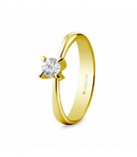 ANILLO SOLITARIO DE ORO 18K CON CIRCONIT 74A0039Z