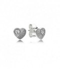 PENDIENTES PLATA CIRC CORAZON 297298CZ