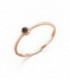 LECARRE ANILLO ORO ROSA BRI.NEGRO 0,05CL GA014OR.13-BL