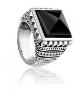 THOMAS SABO ANILLO ONIX CUADRADO TR2158-698-11