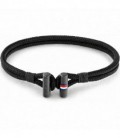 PULSERA NYLON NEGRO 19 CMS LOGO 2790336