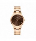 RELOJ DW ICONIC LINK ROSADO/MARRON 32 MM DW00100462