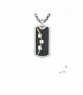 COLGANTE PLATA, PLATA NEGRA Y ORO 18K 21550