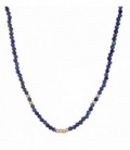 COLLAR LAPISLAZULI 3MM BOLAS 37 + 6 CMS X4660137