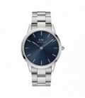 RELOJ DW ICONIC LINK PLATA/AZUL ARTICO DW00100448