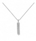 COLLAR WEDDING PLATA TRES CARRILES SNL-101-043-UU