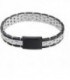 PULSERA ACERO/NEGRO BRAZALETE 2790503