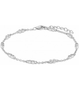 PULSERA PLATA ESLABONES CIRCONITAS SBR-101-106-UU